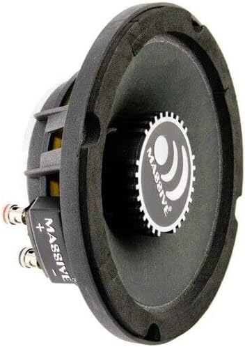 Massive Audio M6S MS Series. 6.5 Inch, 300 Watts, 4 Ohm Pro Audio Midrange Shallow Mount Speaker for Cars, Stage and DJ Applications. Sold Individually.