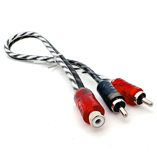 Sundown Audio SB2-Y 1 Female 2 Male Y Jack Twisted Wire RCA