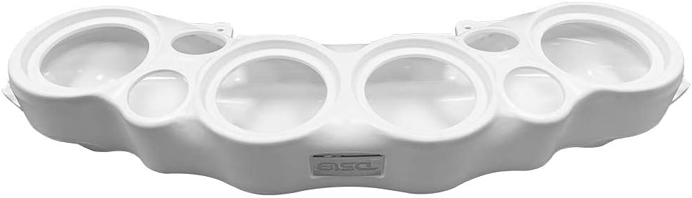 DS18 JL-SBAR White Jeep Wrangler Overhead Soundbar for JL 2007-2021 Will Accommodate 4 x 8-inch Speakers, 4 x 1.75-inch Tweeters, (White)