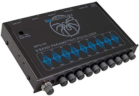 Sound Stream MPQ-90 9 Band 1/2 DIN Equalizer with Subwoofer Level Control
