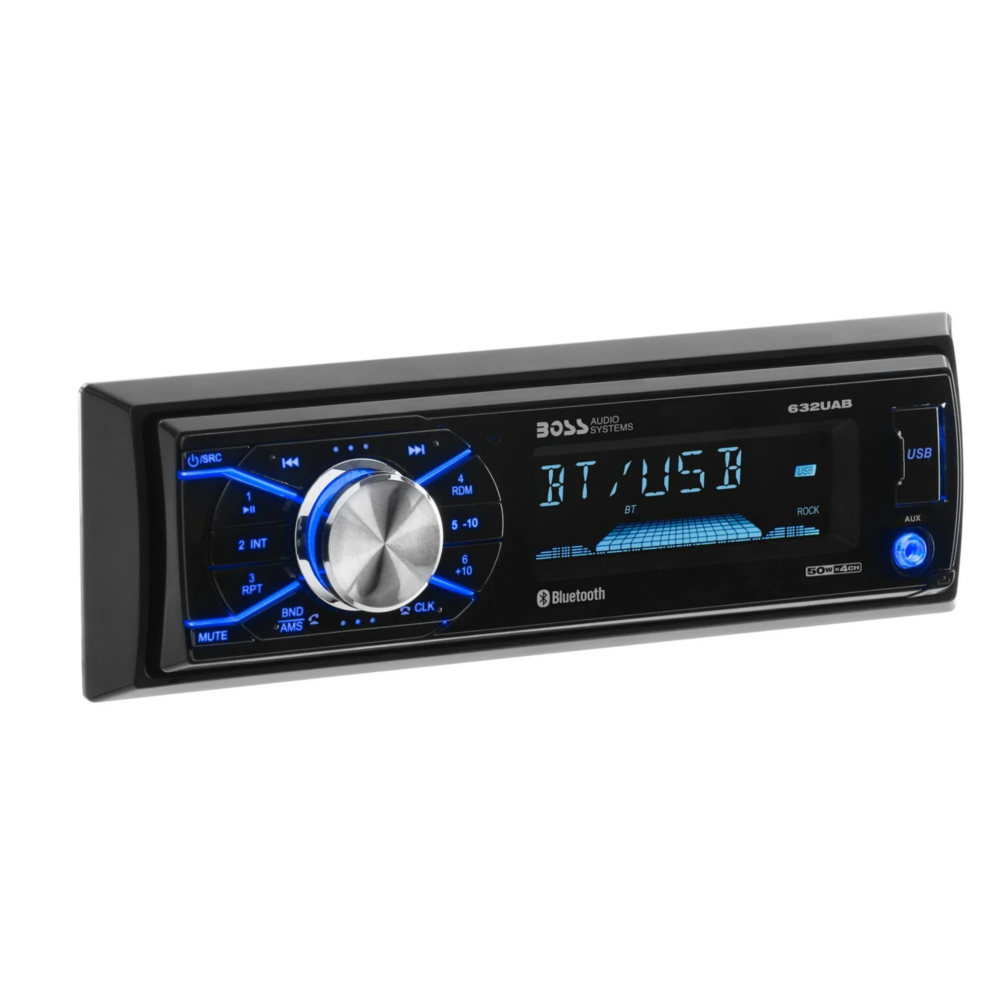 BOSS Audio Systems 632UAB Single Din Bluetoothe Audio and Calling Car Stereo