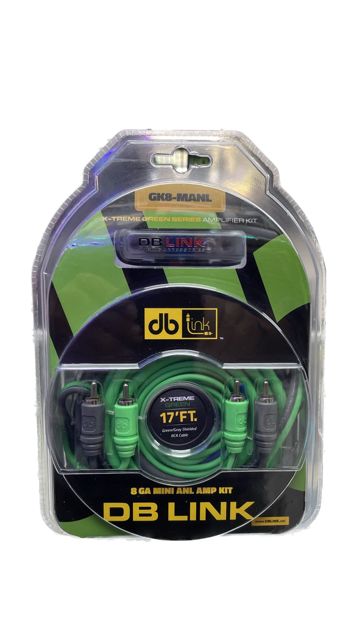 db drive GK8-MANL 8 Gauge X-TREME Green Series Amplifier Kit