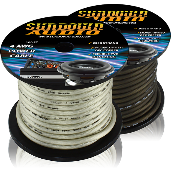 Sundown Audio 4 AWG Power Cable (100FT)