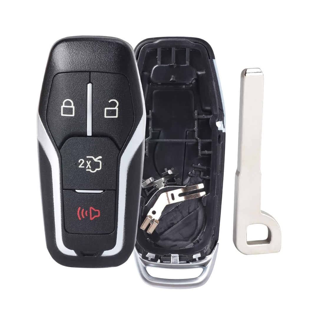 2013-2018 Ford / 4-Button Smart Key SHELL For M3N-A2C31243800, M3N-A2C31243300 (AFTERMARKET)