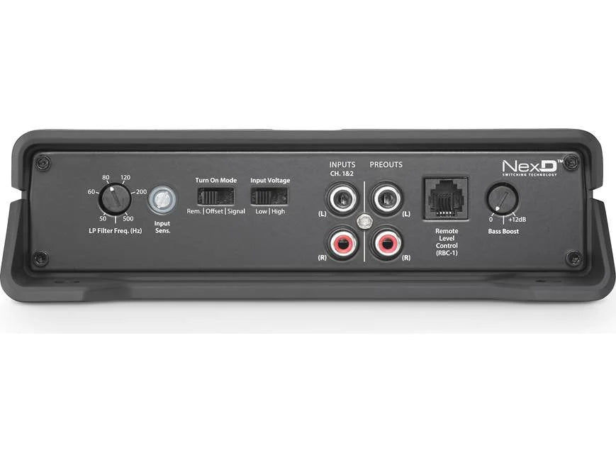 JL Audio JD500/1 JD Series mono subwoofer amplifier — 500 watts RMS x 1 at 2 ohms