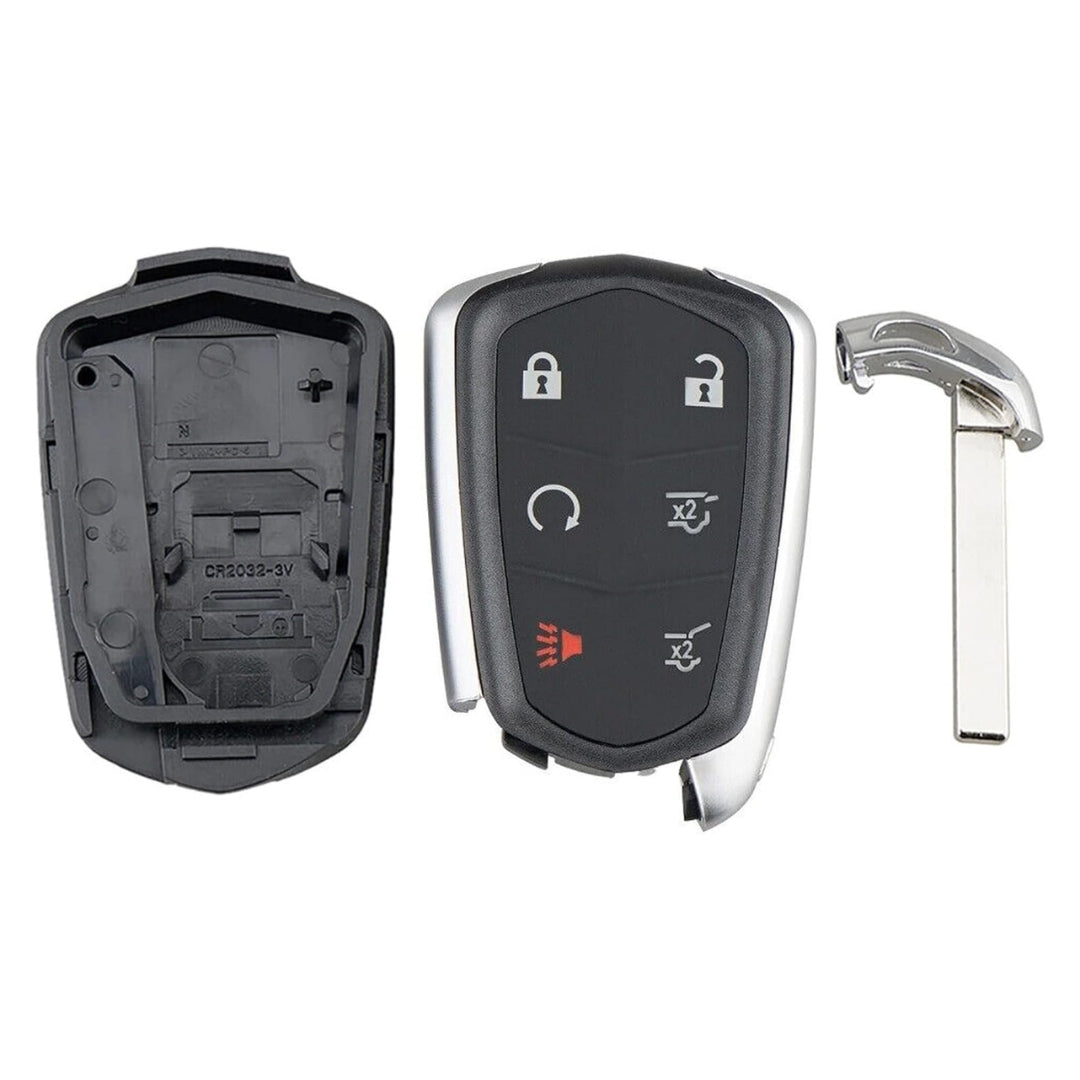 2014-2019 Cadillac / 6-Button Smart Key SHELL For HYQ2AB, HYQ2EB (AFTERMARKET)