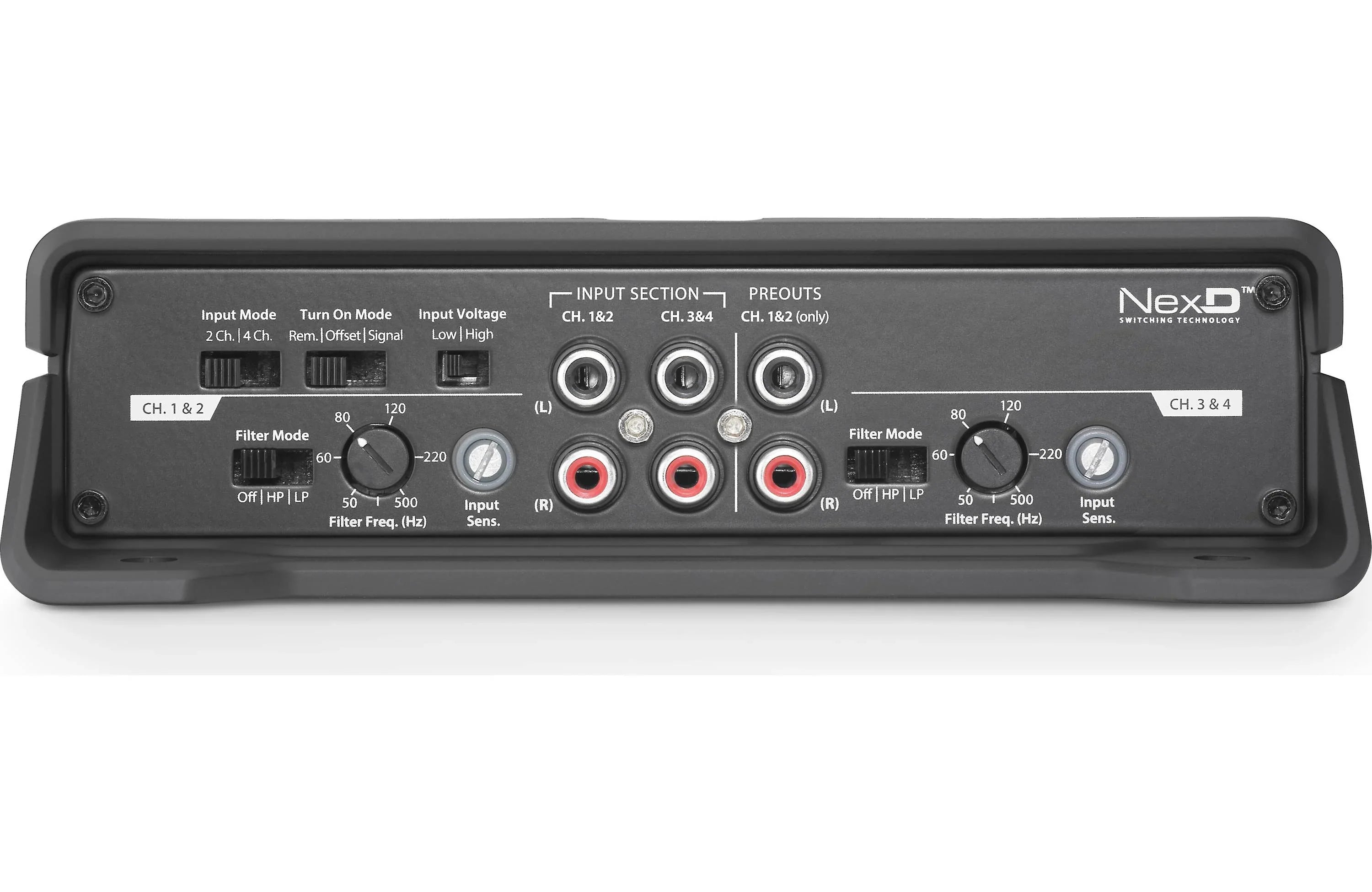 JL Audio JD400/4 JD Series 4-channel car amplifier — 75 watts RMS x 4