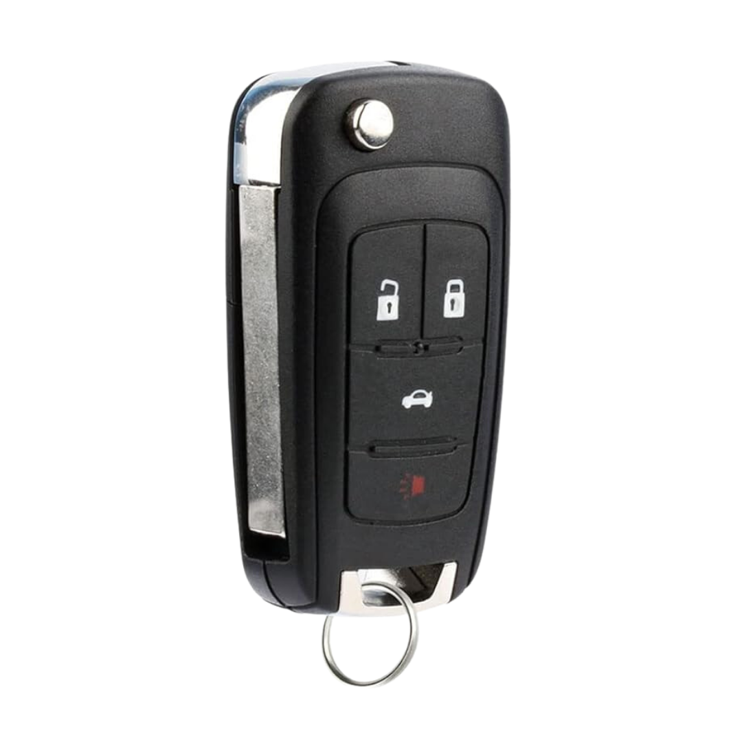 2010-2021 Chevrolet / 4-Button Flip Key / PN: 5921872 / OHT05918179 / HU100 / PEPS (AFTERMARKET)