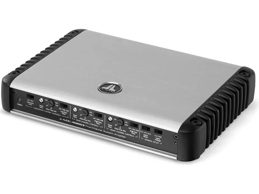 JL Audio HD Series HD900/5 5-channel car amplifier — 100 watts RMS x 4 at 4 ohms + 500 watts RMS x 1