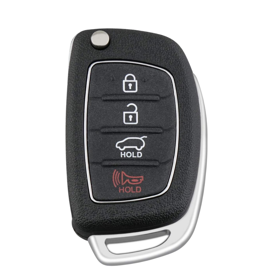 2013-2016 Hyundai Santa Fe / 4-Button Flip Key Remote / PN: 95430-4Z101 / TQ8-RKE-3F04 (AFTERMARKET)