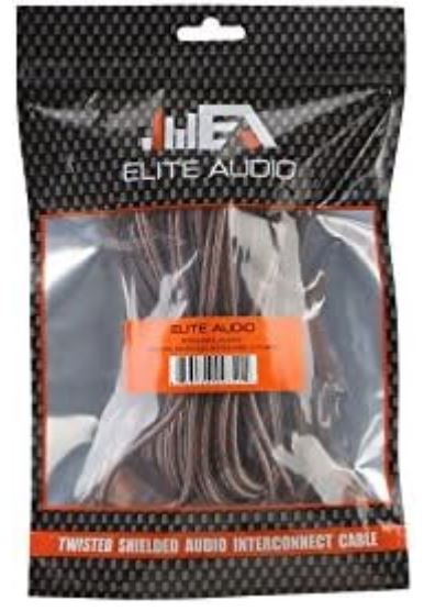 Elite Audio EA-RCA17 Standard 2-Ch RCA Cable - 17ft. Male to Male Twisted Wire Pair with Noise Reduction