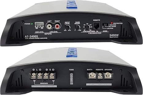 AUDIOTEK AT2400S 2 Channel Stereo Car Amplifier - 2400 Watts