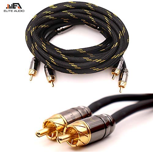 Elite Audio EA-PRO6 Professional Grade 6ft. 2-Channel RCA Cables