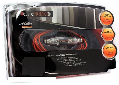 ELITE AUDIO EA-KIT0 0 Gauge Complete Pro Series Amplifier Installation Kit