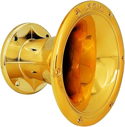 PRV AUDIO 2 Inch Exit Horn Waveguide WGP14-50 Gold CR for Bolt On Compression Drivers - UV Resistant Chrome Finish Driver Guide - Gold Chrome Color (Single)