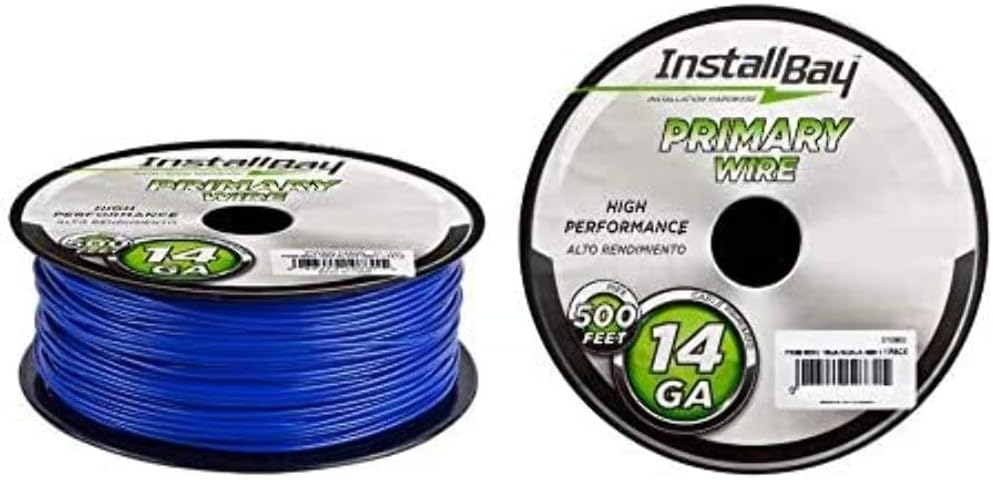 The Install Bay by Metra PWBL14500 14-Gauge Blue Primary Wire 500' Spool