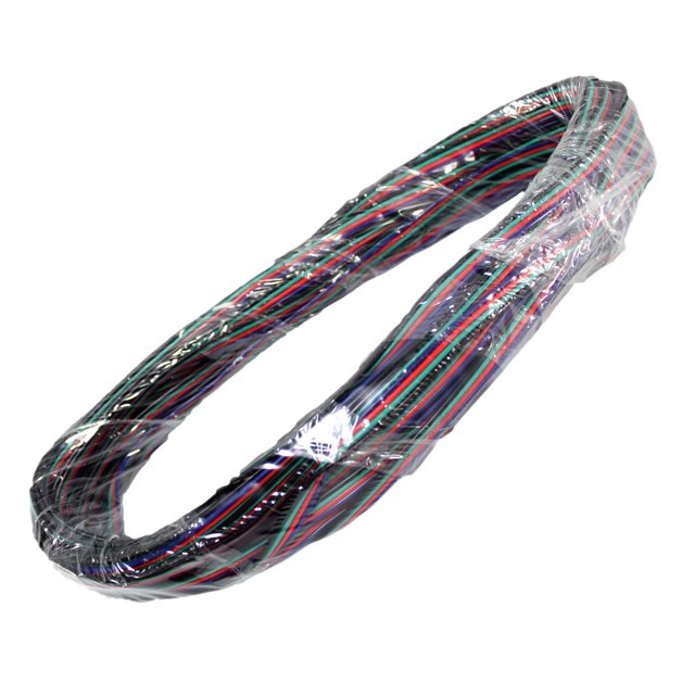 Heise HE-RGBWIRE50-1 4 Conductor RGB Wire Fits HE-5MRGB-1 RGB Strip, 50',