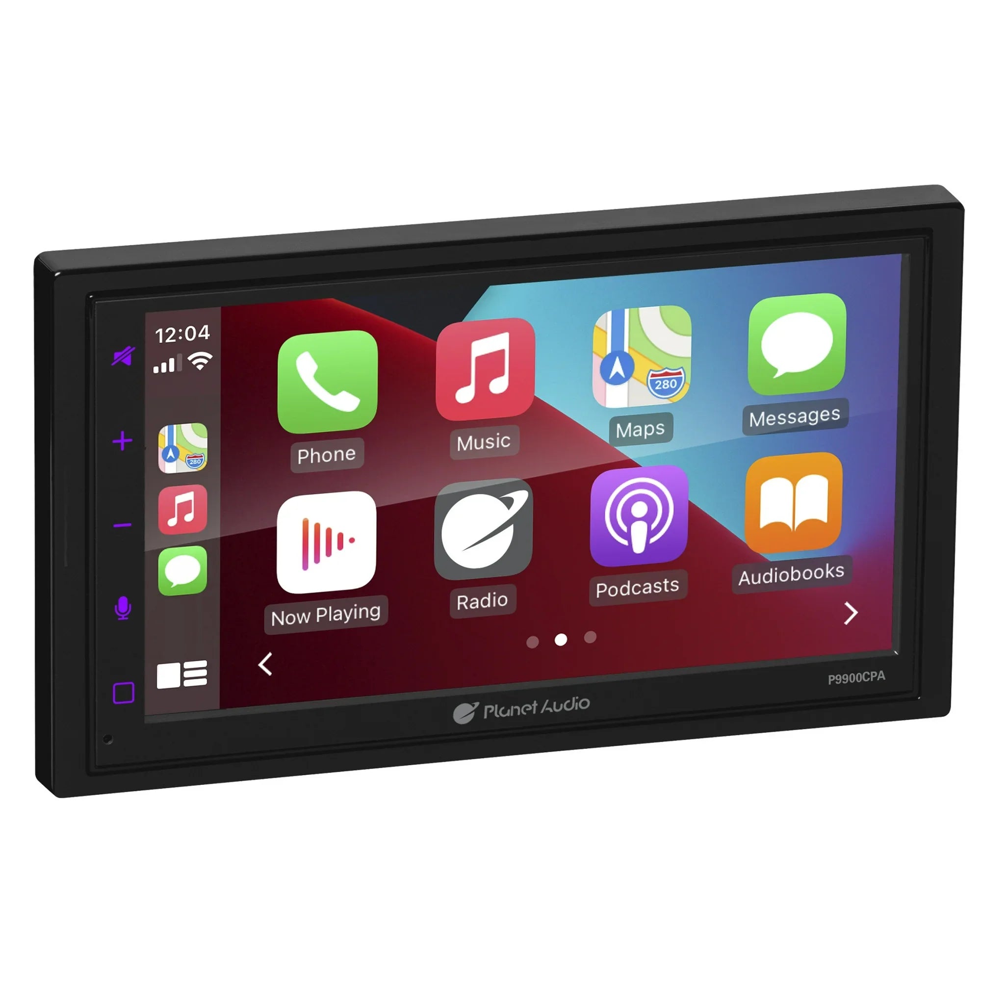 Planet Audio P9900CPA Car Stereo - Apple CarPlay, Android Auto, Double-Din, 6.75 Inch Touchscreen, Bluetooth, No DVD CD Player, AM/FM Radio Receiver, USB