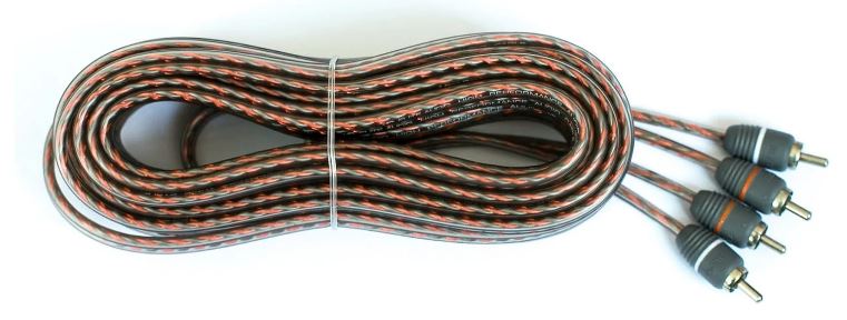 Elite Audio EA-RCA25 Standard 2-Ch RCA Cable - 25ft. Male to Male Twisted Wire Pair with Noise Reduction