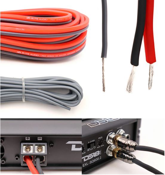 Elite Audio 8 Gauge Amp Kit Pro Series 100% OFC Copper True Gauge Complete Amplifier Wiring Kit