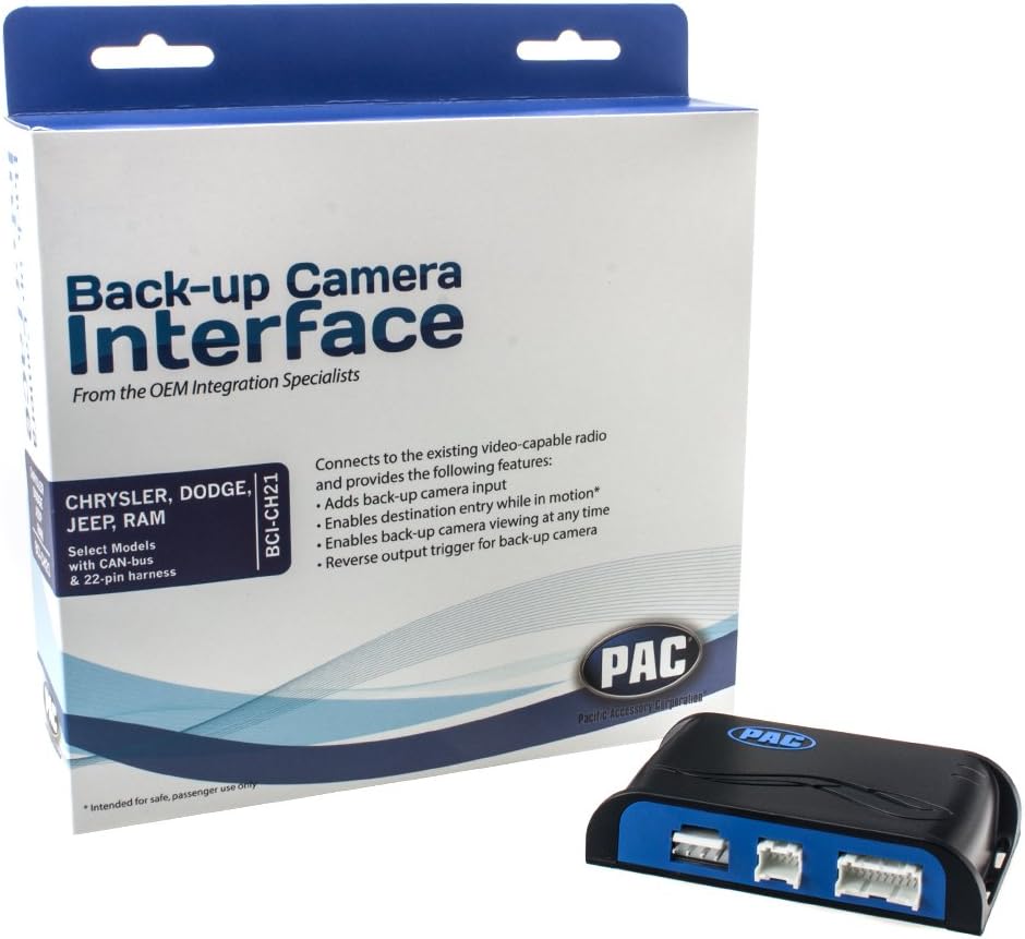 PAC BCI-CH21 Backup Camera/Navigation Unlock Interface (for Select Chrysler/Dodge/Jeep/RAM Vehicles)