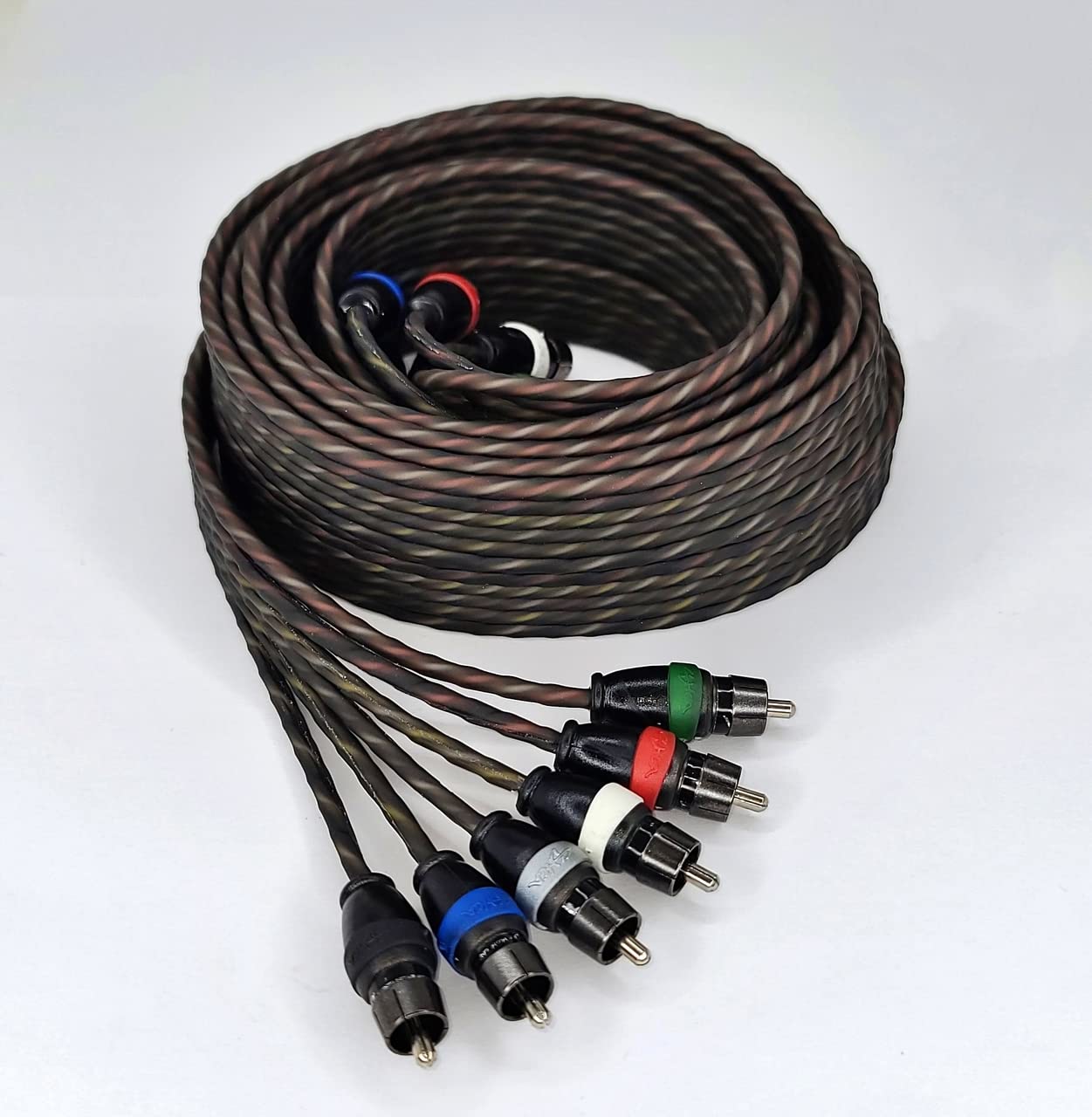 Sky High Car Audio 6-Channel Twisted RCA Cable - 12ft