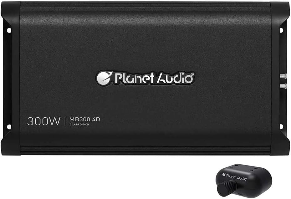 Planet Audio MB300.4D MINI BANG 1200W 4-Channel Full Range Class-D Amplifier