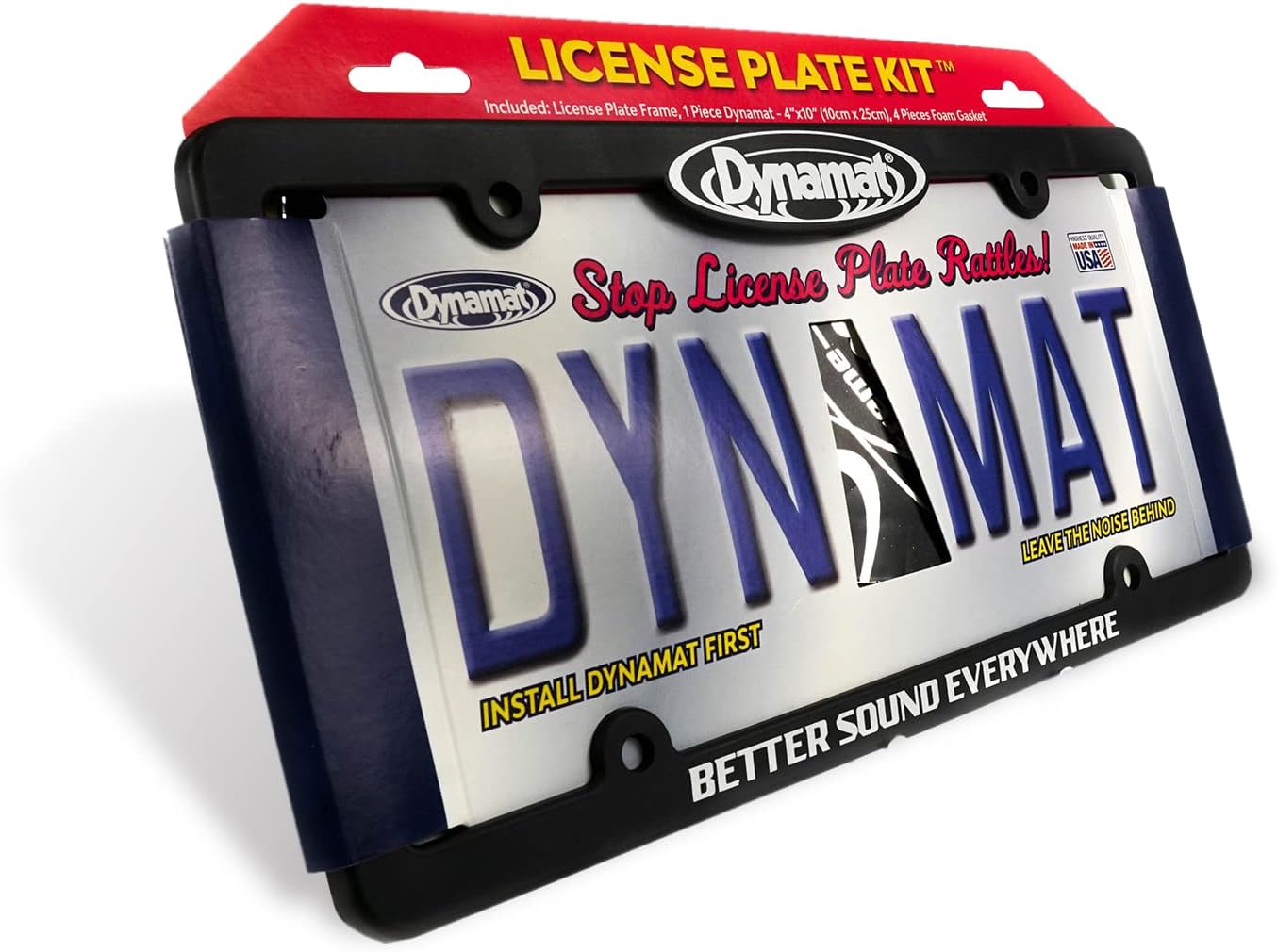 Dynamat 19100 License Plate Kit 4