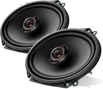 PIONEER TS-D68F 2-Way Car Audio Speakers, Full Range, Clear Sound Quality, Easy Installation and Enhanced Bass Response, 6 x 8” Speakers