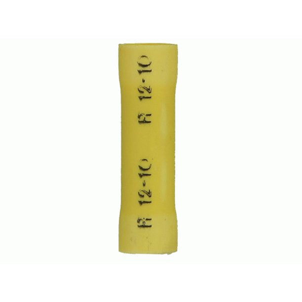YVBC4 Yellow Vinyl Butt Connector, 4 Gauge