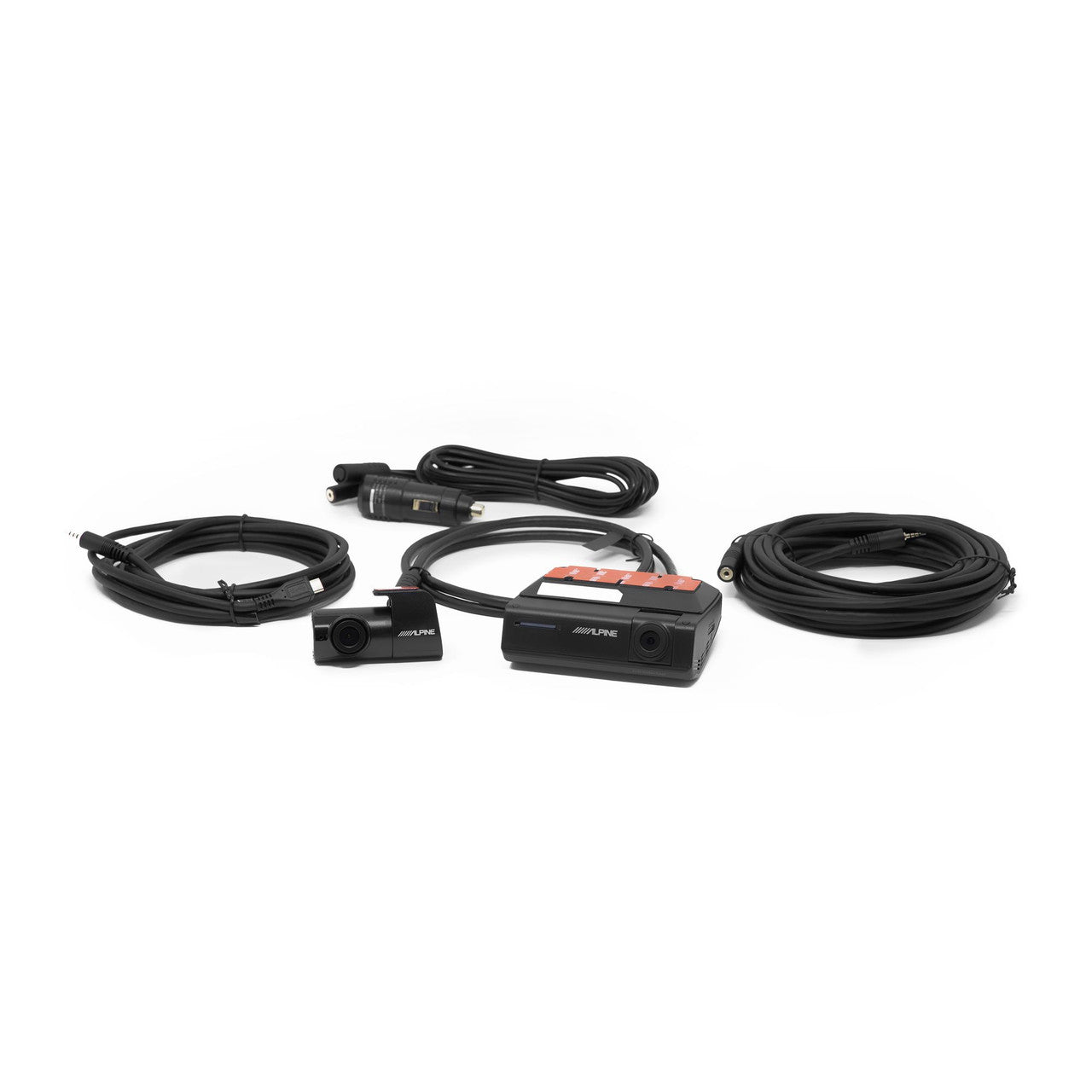 Alpine DVR-C320R Premium 1080P Night Vision Dash Camera Bundle (Front + Rear) with Built-In Drive Assist