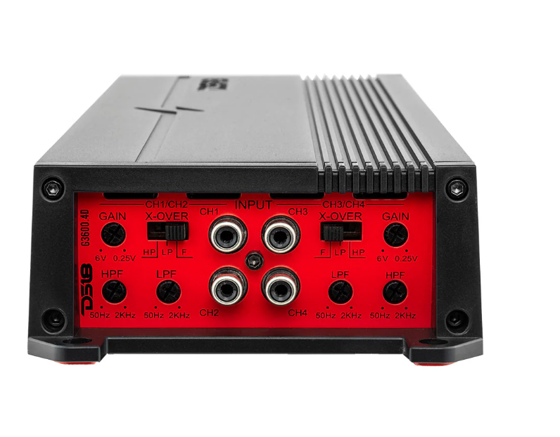DS18 Car Audio Bundle – 4-Channel 300W RMS Amp + 4× 6.5