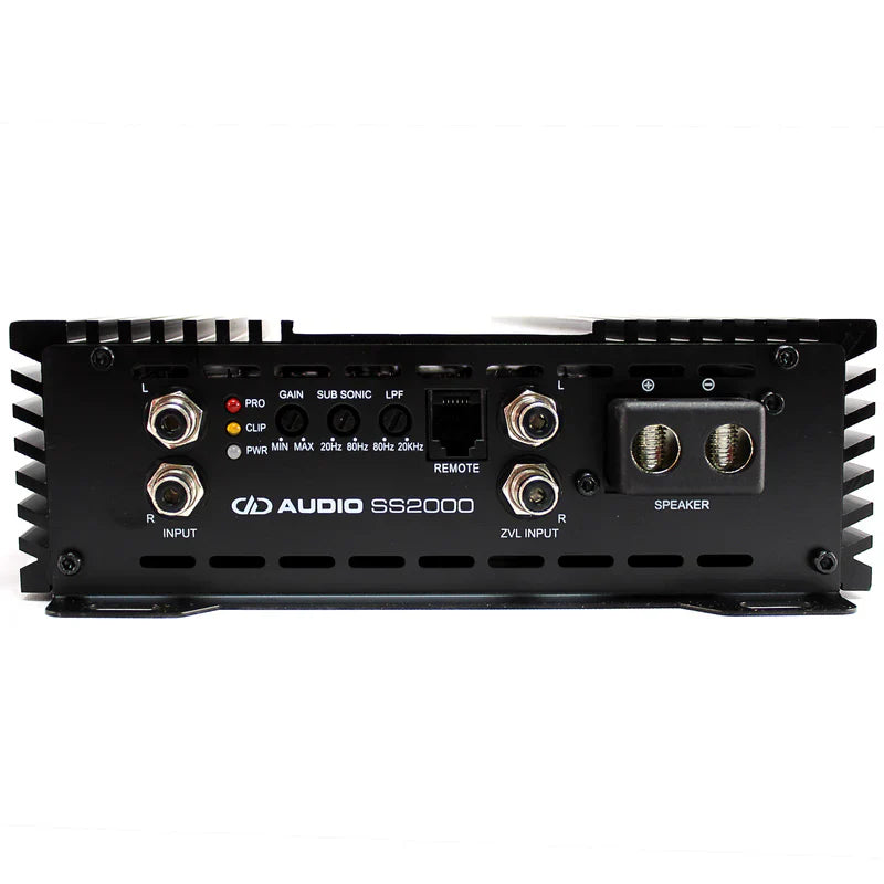 2000W 1-Ohm Class-D Full-Range Compact Monoblock Amplifier DD Audio SS2000
