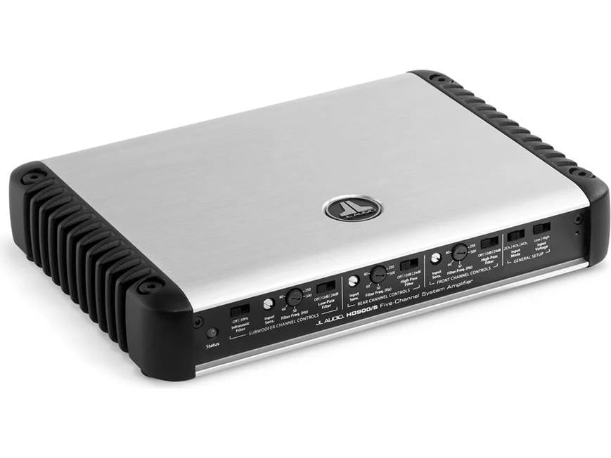 JL Audio HD Series HD900/5 5-channel car amplifier — 100 watts RMS x 4 at 4 ohms + 500 watts RMS x 1