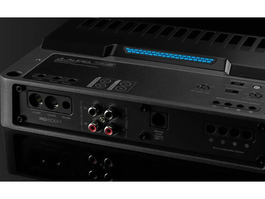 JL Audio RD500/1 Mono subwoofer amplifier — 500 watts RMS x 1 at 2 ohms