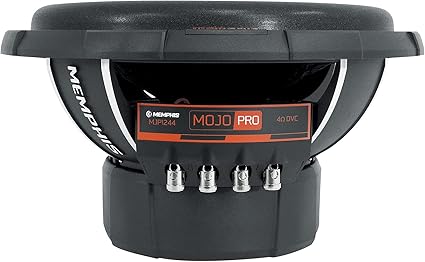 Memphis Audio MJP1244 12 in 1500 Watt MOJO Pro Car Audio Subwoofer DVC 4 ohm Sub, Black