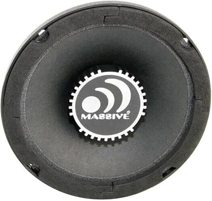 Massive Audio M6S MS Series. 6.5 Inch, 300 Watts, 4 Ohm Pro Audio Midrange Shallow Mount Speaker for Cars, Stage and DJ Applications. Sold Individually.