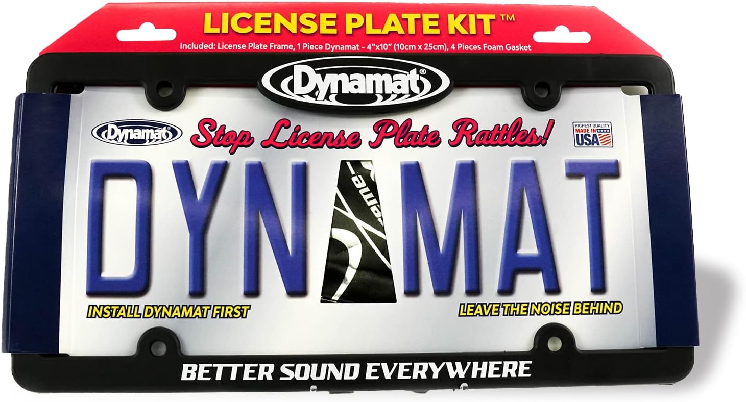Dynamat 19100 License Plate Kit 4