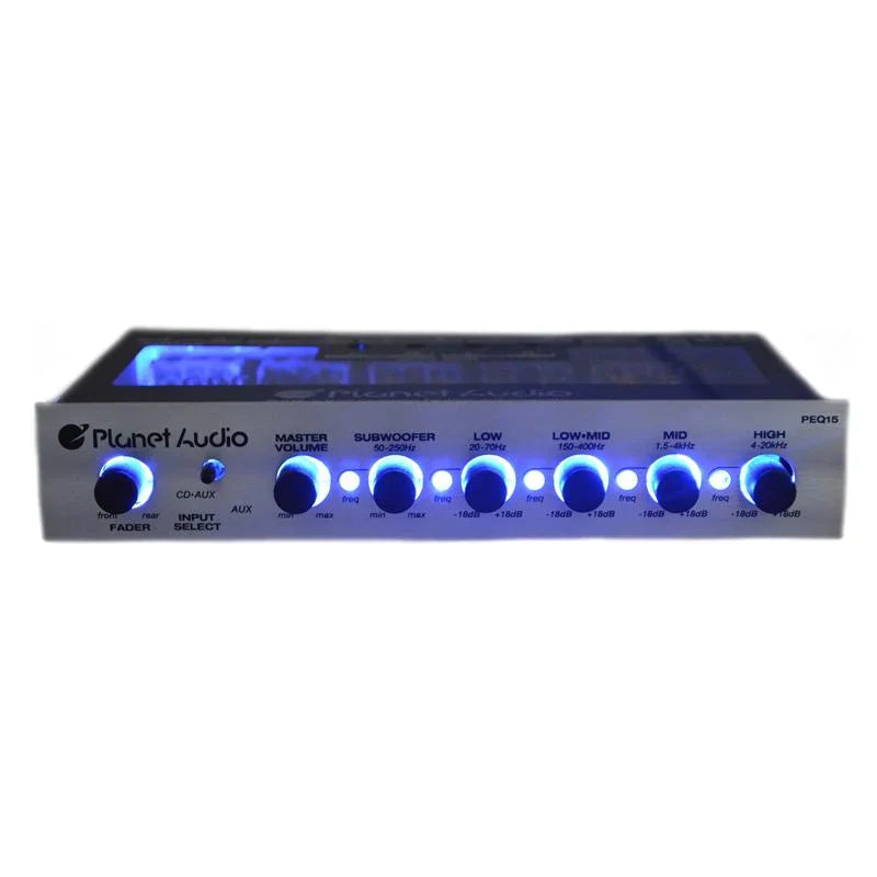 Planet Audio PEQ15 5-Band Parametric Equalizer with Subwoofer Output