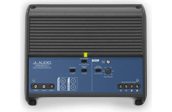 JL Audio XDM600/1 Mono car/marine subwoofer amplifier — 600 watts RMS x 1 at 2 ohms