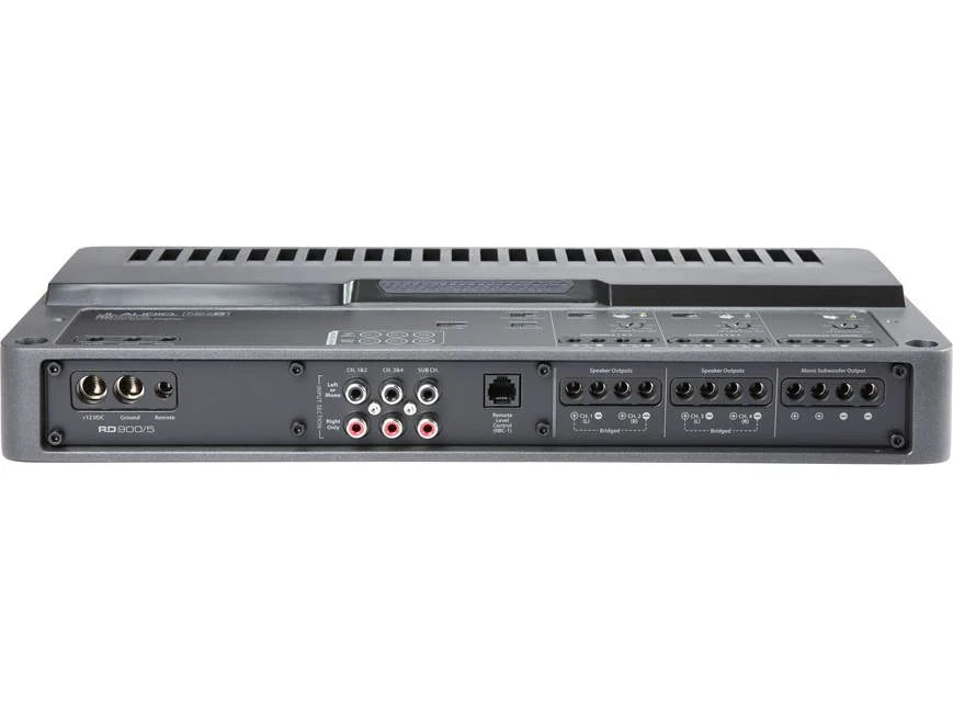 JL Audio RD900/5 5-channel car amplifier — 70 watts RMS x 4 at 4 ohms + 500 watts RMS x 1 at 2 ohms
