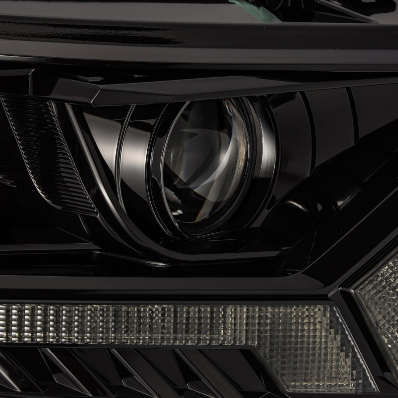 AlphaRex 19-23 Ford Ranger LUXX-Series LED Projector Headlights Alpha-Black
