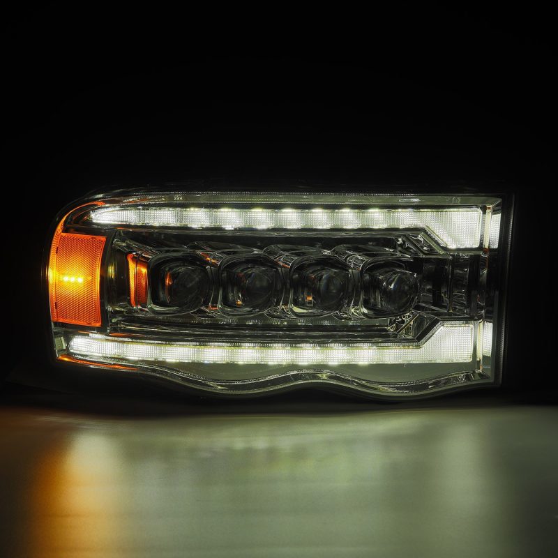AlphaRex 02-05 Dodge Ram NOVA-Series LED Projector Headlights Chrome