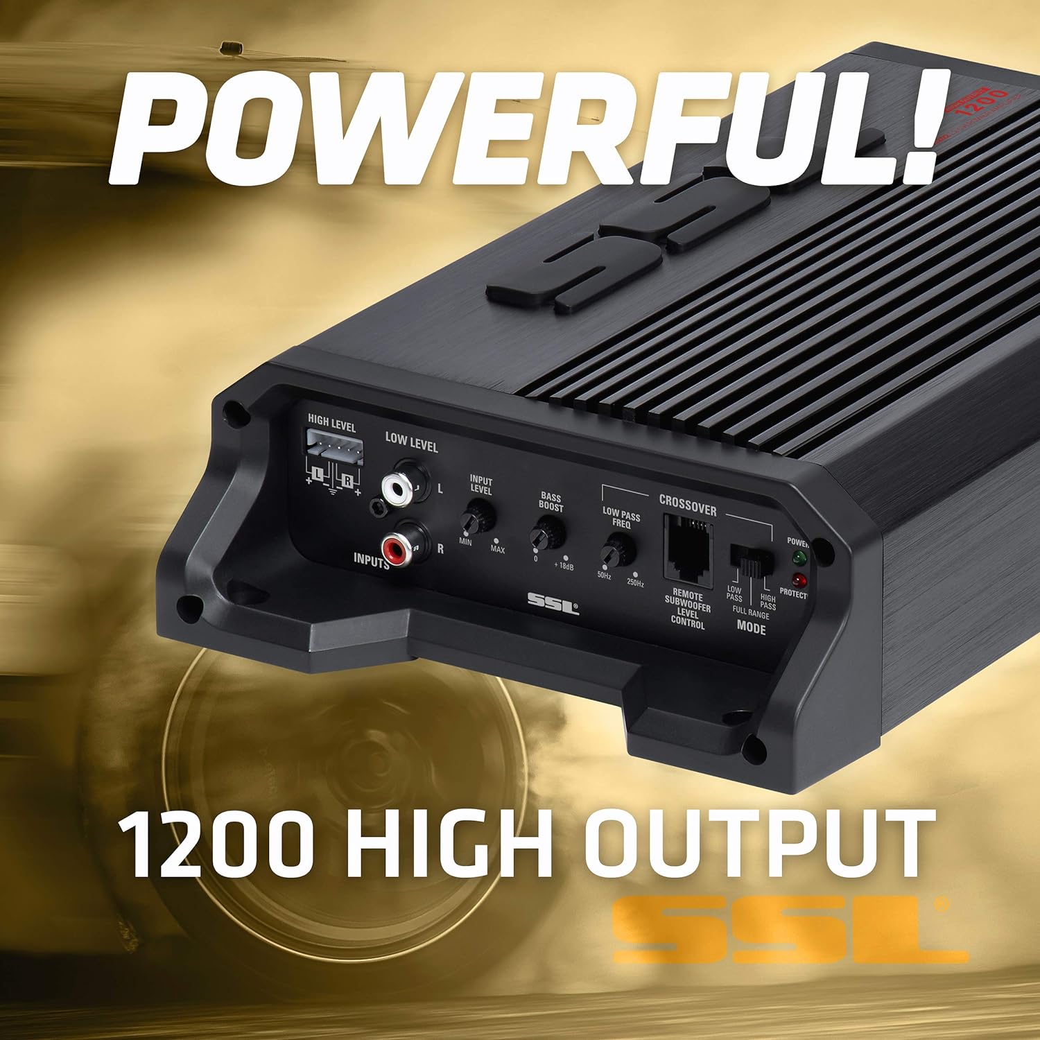 Sound Storm Laboratories CG1202 2 Channel Car Amplifier - 1200 Watts, Full Range, Class A/B, 2/4 Ohm Stable
