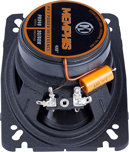 Memphis Audio PRX46 Power Reference Series 4X 6 2-Way Coaxial Speakers with Swivel Tweeters - Pair