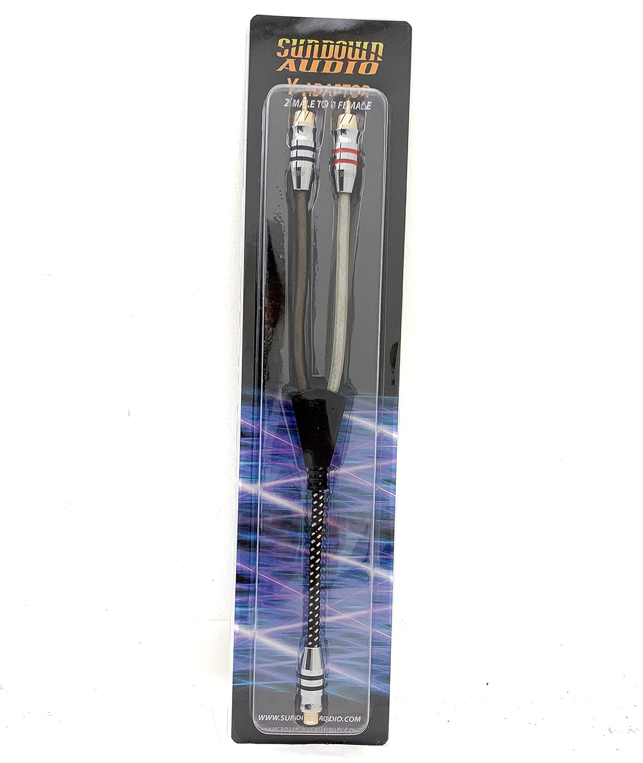 Sundown Audio 2 Male to 1 Female Y Splitter High Quality RCA Interconnect Cables (SAZ Series)
