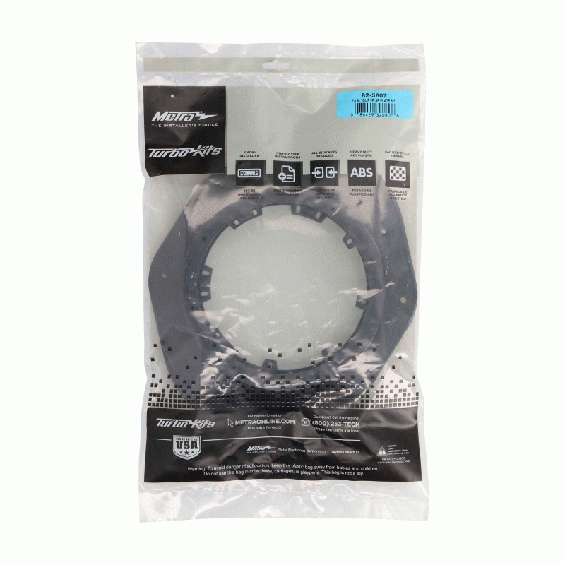 Metra 82-5607 F-150 15-Up Front Speaker Plate 6.5 Inch - Pair