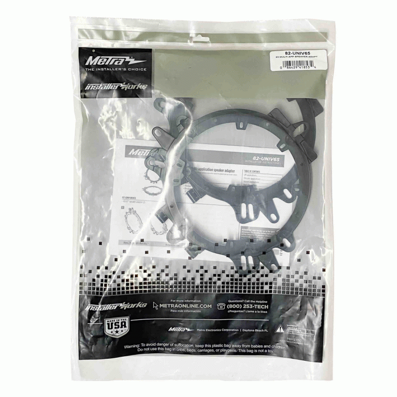 Metra 82-UNIV65 Universal 6.5 inch speaker adapter