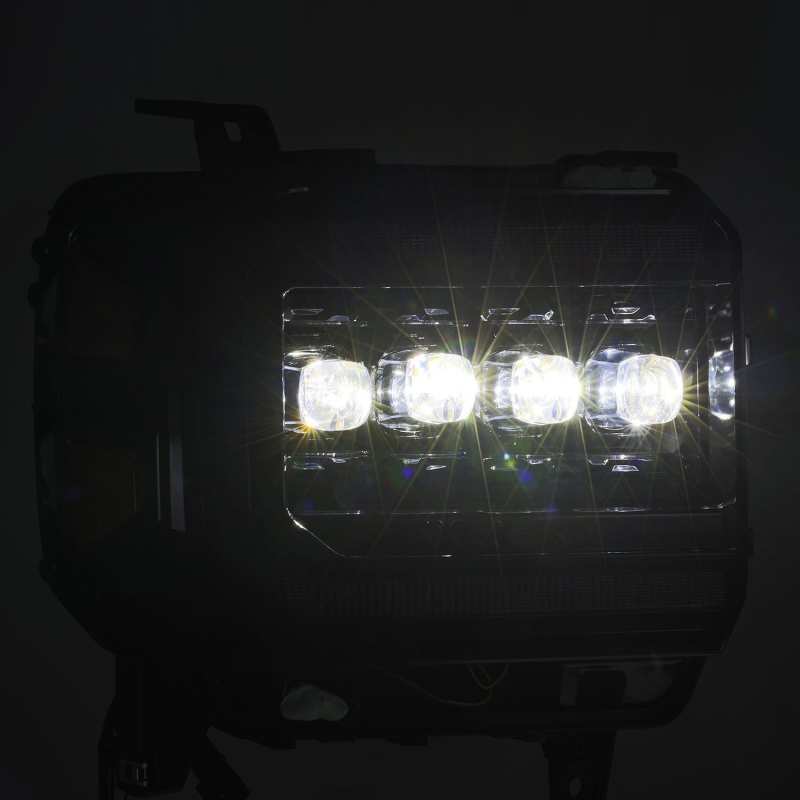 AlphaRex 14-18 GMC Sierra NOVA-Series LED Projector Headlights Alpha-Black