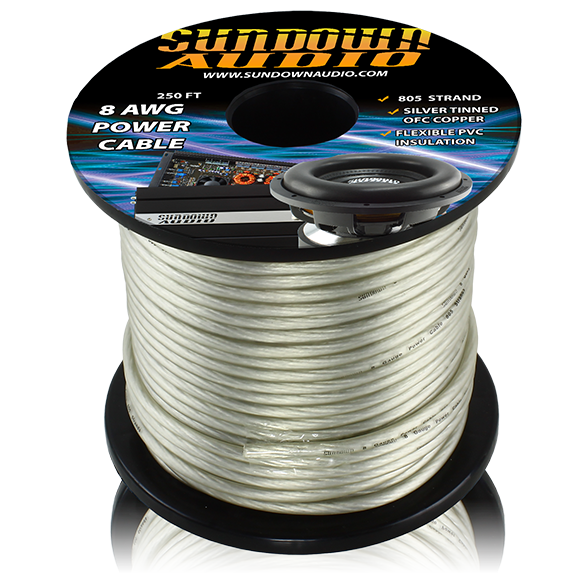 Sundown Audio 8 AWG Power Cable (250FT)
